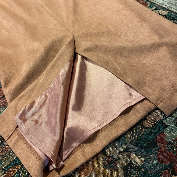 🤡BOGO🤡 L’ATISTE Faux Suede Dusty Rose Strap Dress - Womens M, Excellent - Picture 7 of 10